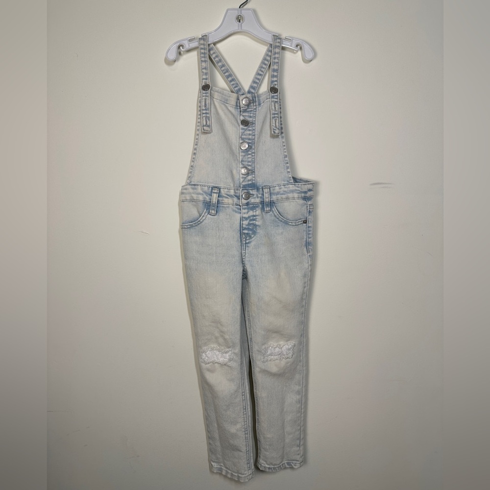 Cat and Jack Light Wash Denim Overalls size 4/5